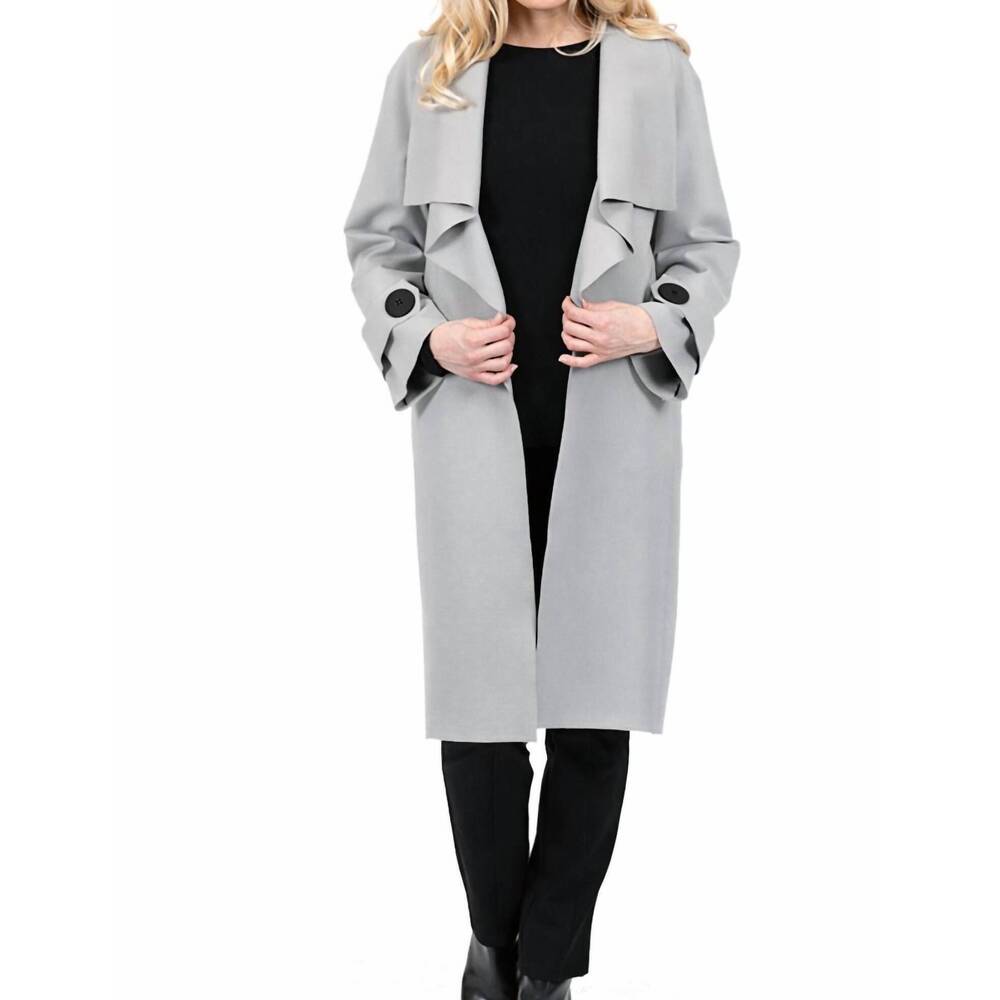 NEW SCAPA LAUREN PERRE trench coat in grey
